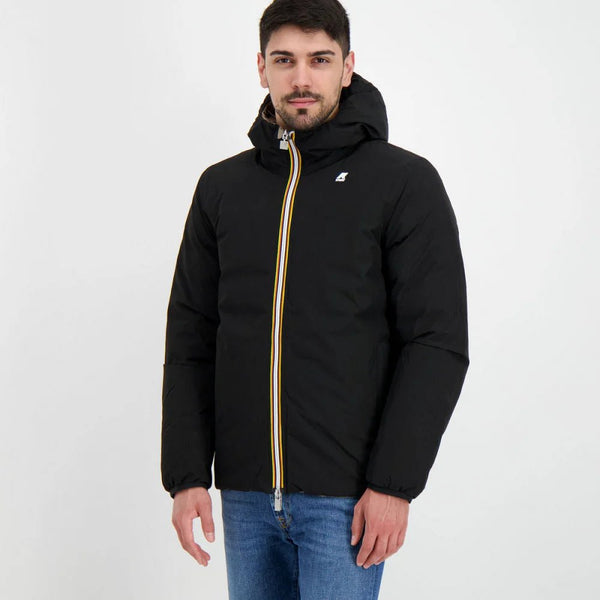 Piumino corto Uomo Jack Eco Stretch Thermo Nero beige K-Way- Francavilla Moda